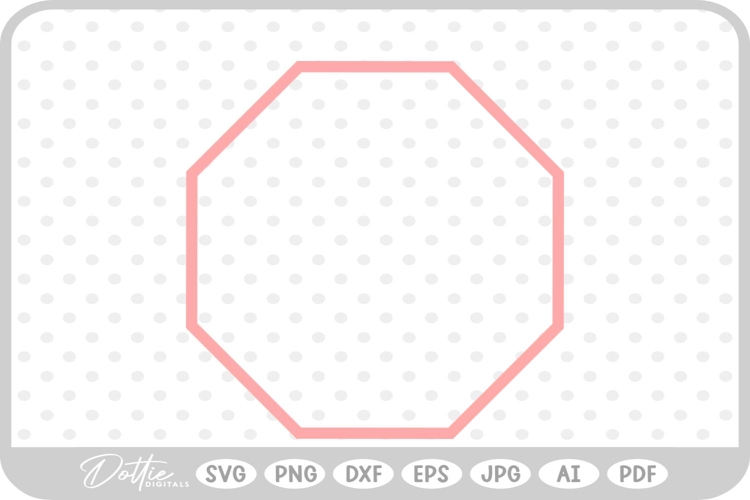 Octagon SVG PNG DXF