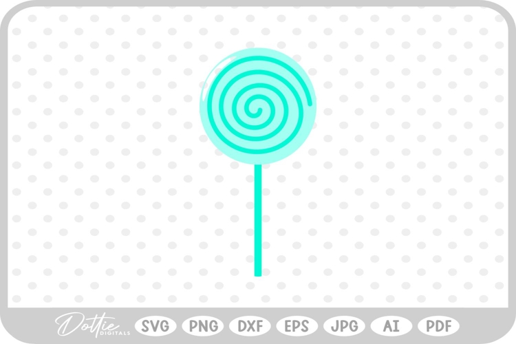 Lolly Lollipop Candy SVG PNG DXF