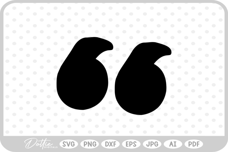 Speak Marks Punctuation SVG PNG DXF