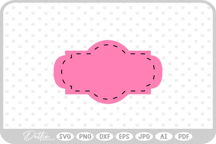 Elegant Dashed Shape SVG PNG DXF