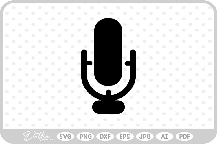 Microphone Music Mic SVG PNG DXF