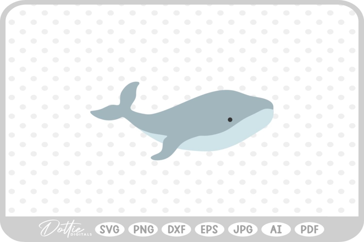 Whale SVG PNG DXF