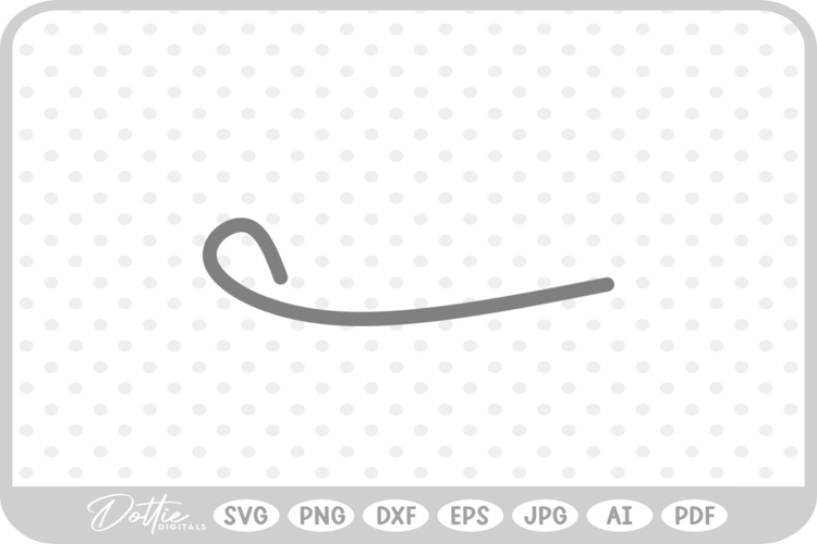 Line Underline Silhouette Shape Doodle SVG PNG DXF