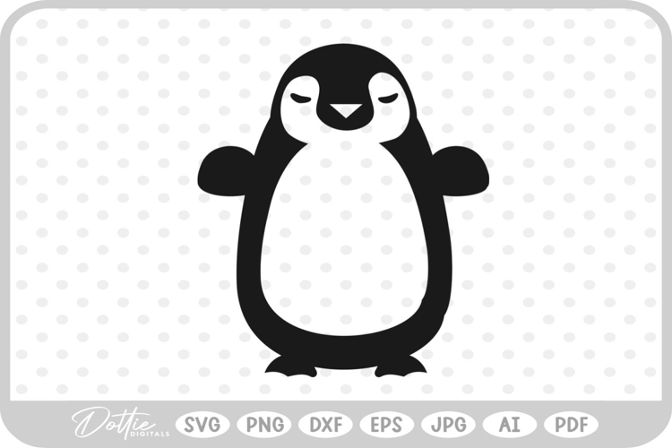 Penguin SVG PNG DXF