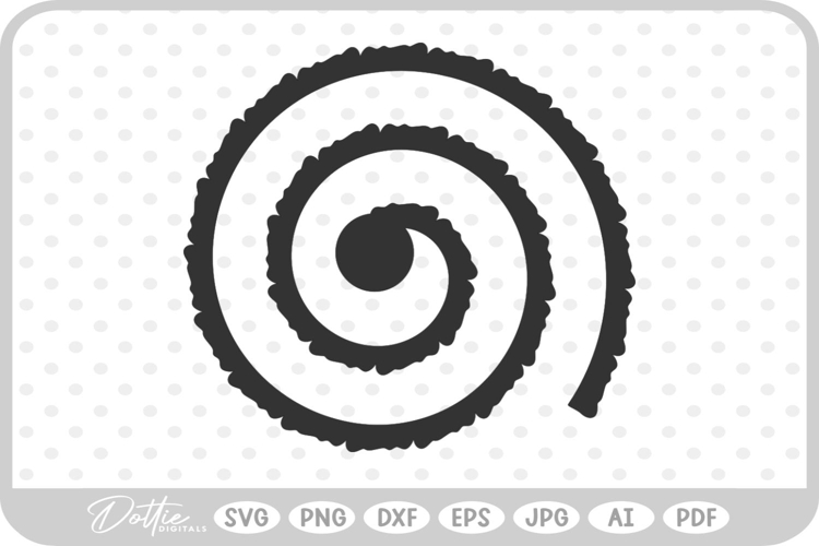 Rolled Paper Flower SVG PNG DXF