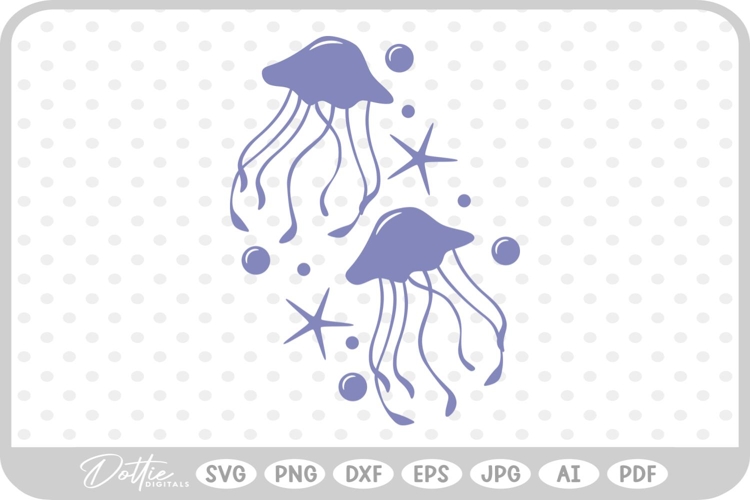 Jellyfish SVG PNG DXF