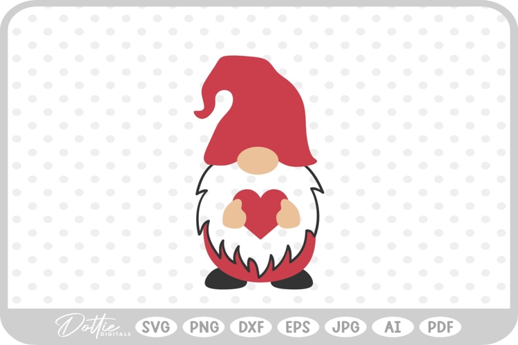 Valentines Day Gnome Svg Image 8