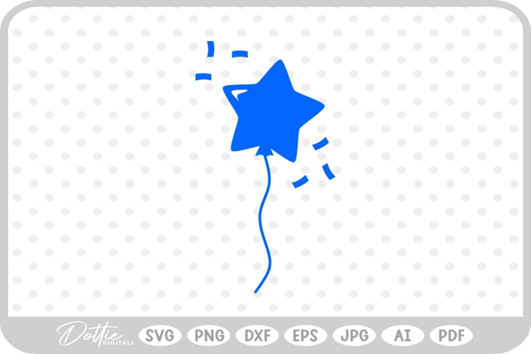 Balloon Party Décor SVG PNG DXF