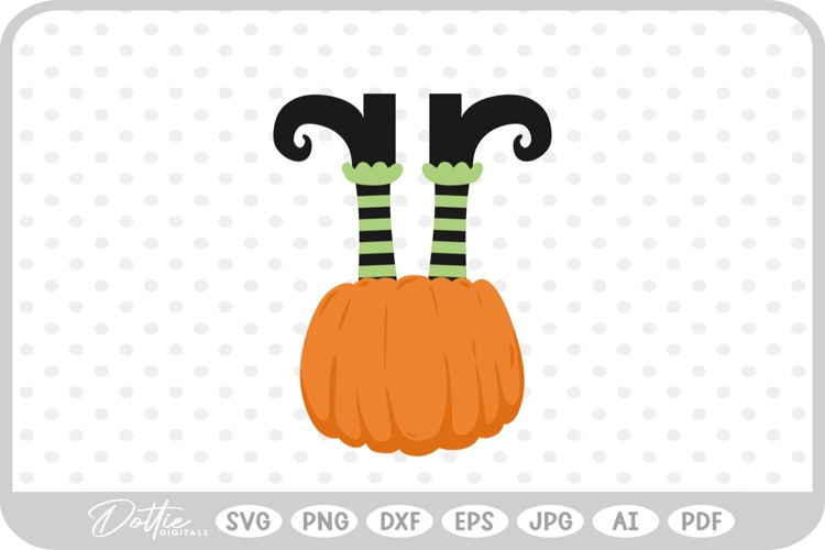 Halloween Witch Feet SVG PNG DXF