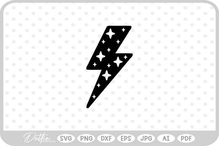 Lightning Bolt SVG PNG DXF