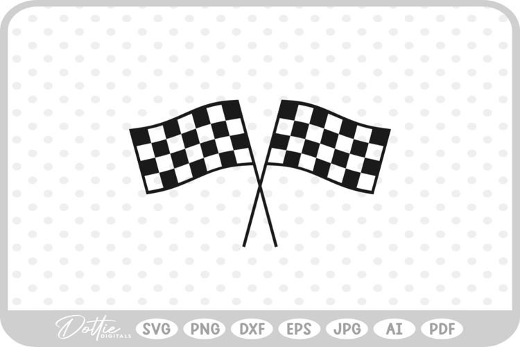 Racing Flag SVG PNG DXF
