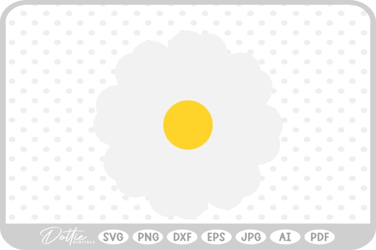 Daisy Flower SVG PNG DXF
