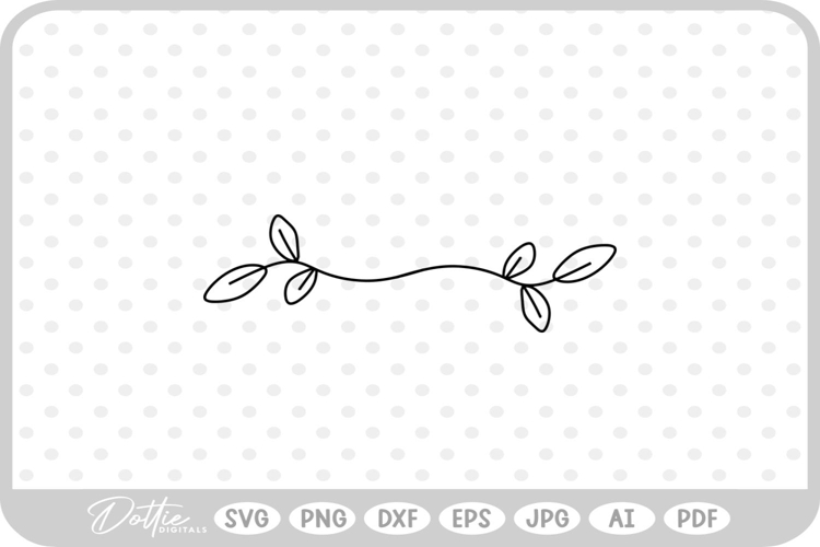 Hand Drawn Flowers Sketch Style Lines SVG PNG DXF