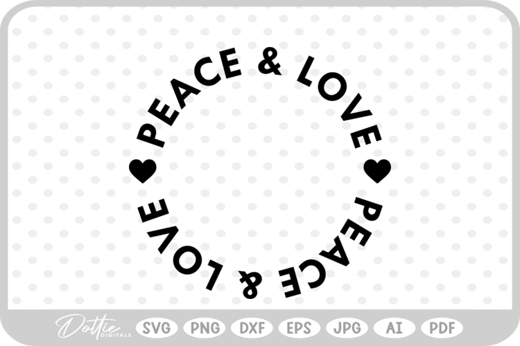 Peace Sign SVG PNG DXF