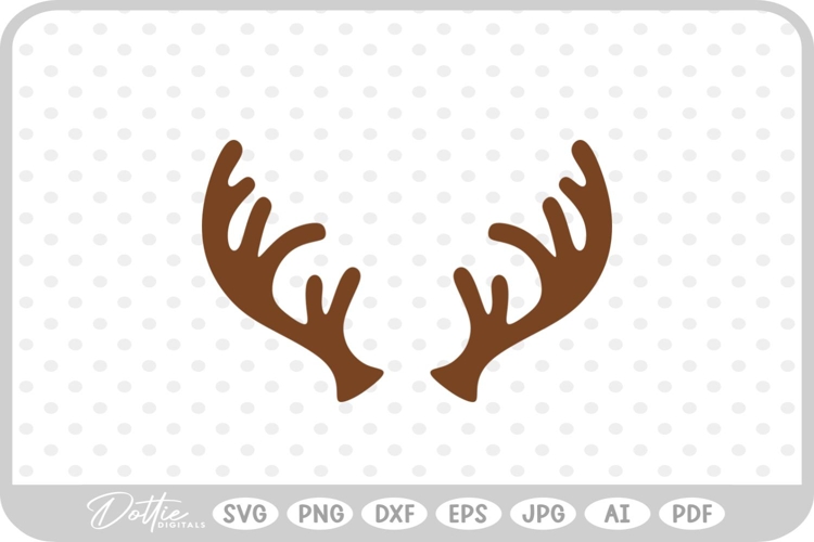 Deer Antler Svg Image 9