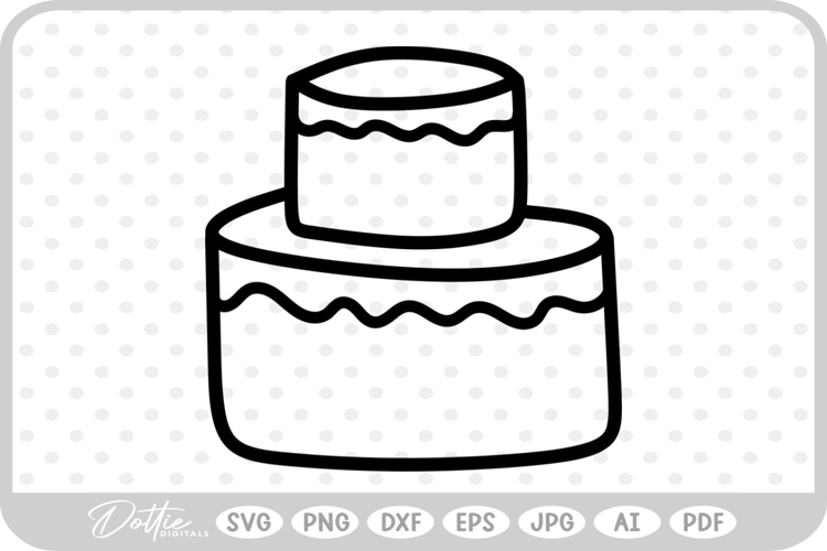 Wedding Cake SVG PNG DXF