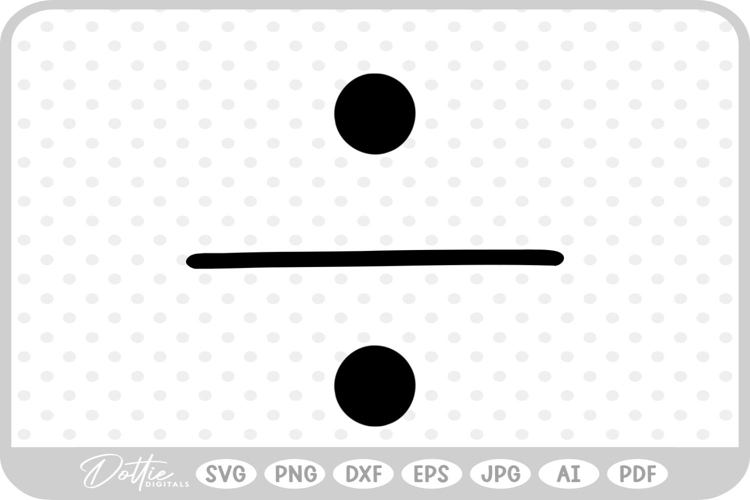 Divide Maths Symbol SVG PNG DXF