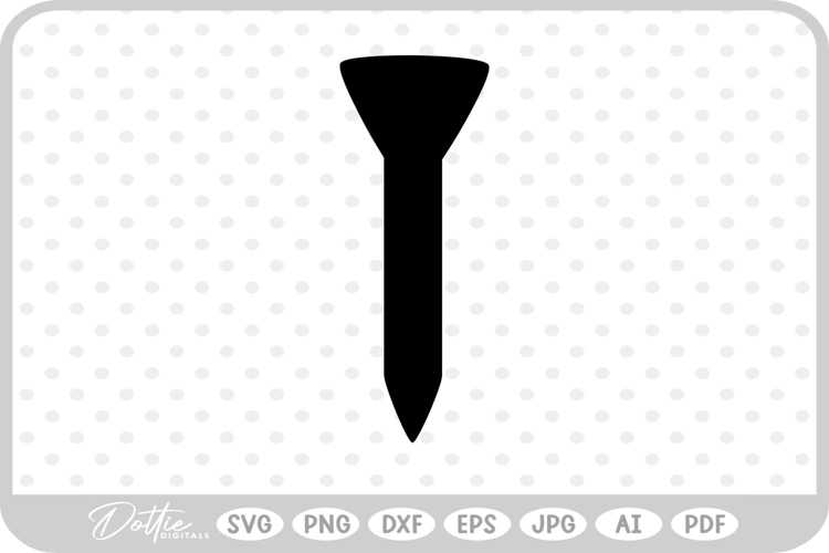 Golf Tee SVG PNG DXF