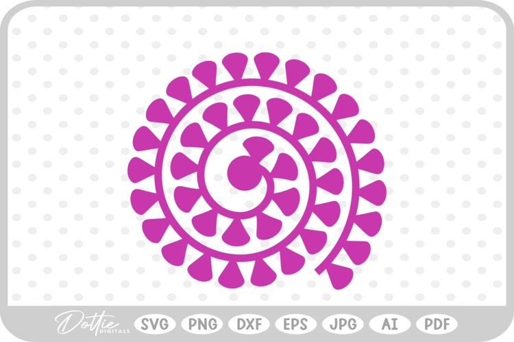 Svg Rolled Paper Flower Template Image 22