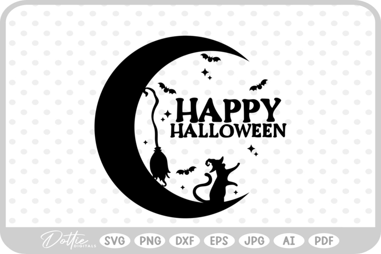 Spooky Cat Svg Image 24