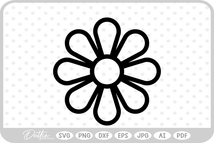 Cute Flower Svg Image 7