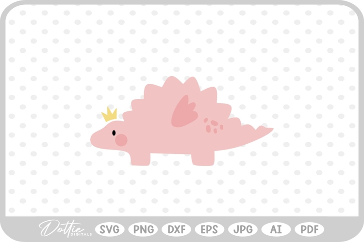 Fairy Cute Dino Dinosaur SVG PNG DXF