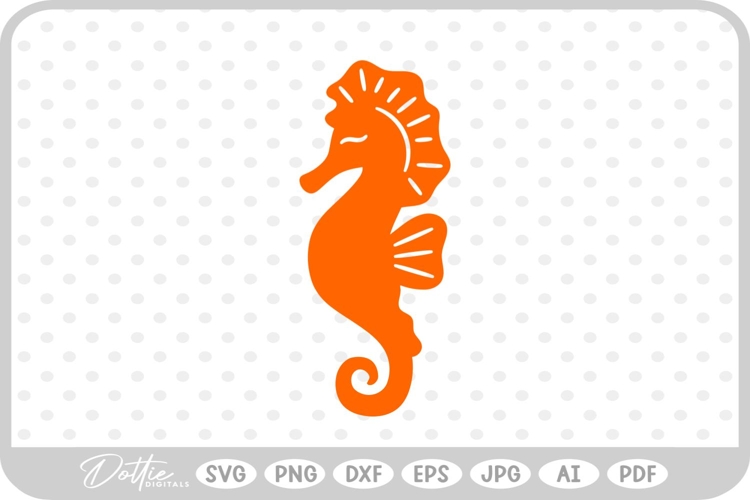 Seahorse SVG PNG DXF