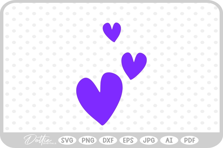 Heart Doodle Sketch Style Hand Drawn SVG PNG DXF
