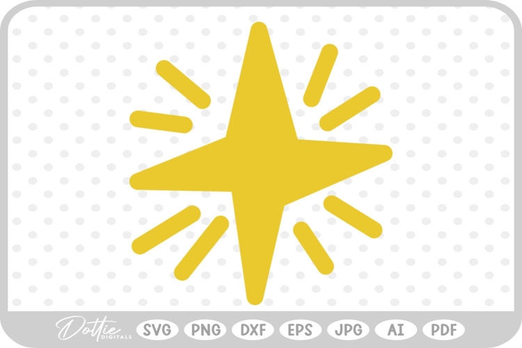 Star Sparkle Shape SVG PNG DXF