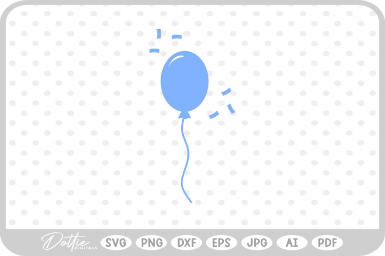 Balloon Party Décor SVG PNG DXF