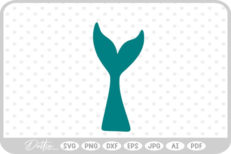 Mermaid Tail Water Fish Ocean Sea Fantasy Scales SVG PNG DXF