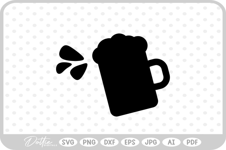 Beer Glass SVG PNG DXF