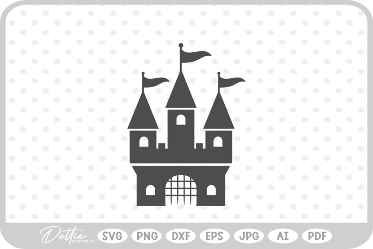Princess Castle SVG PNG DXF