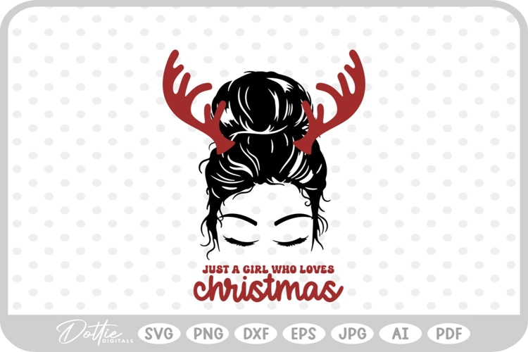 Girl Christmas Svg Image 21