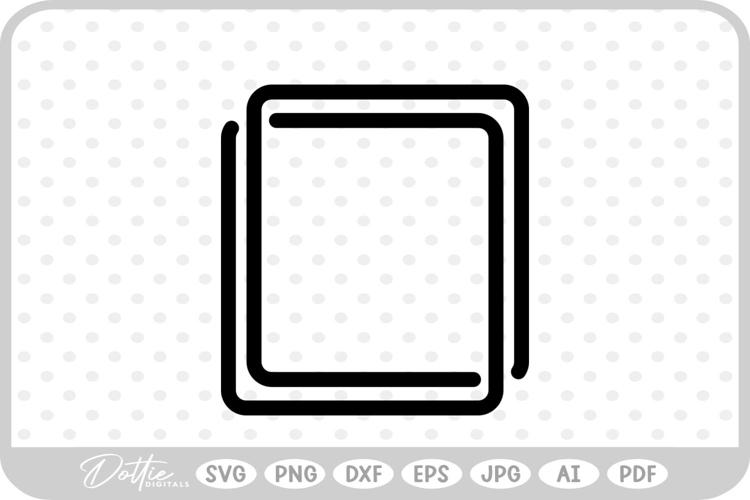 Square Line Shape Border SVG PNG DXF