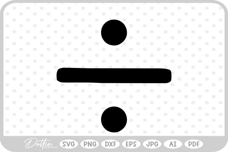Divide Maths Symbol SVG PNG DXF