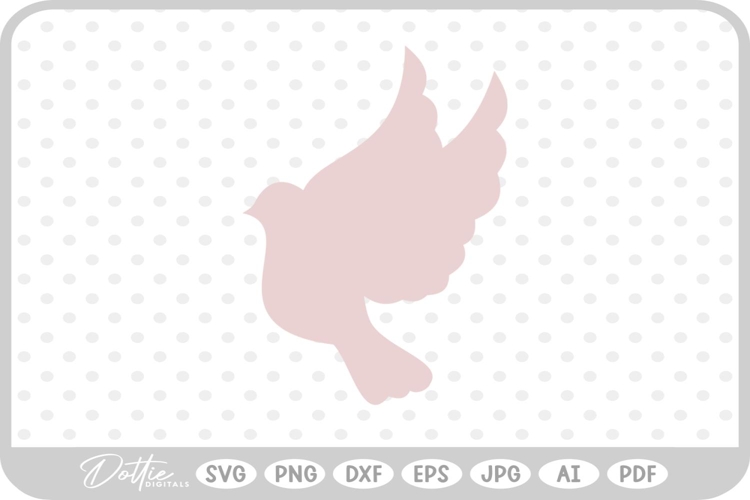 Dove Shape Silhouette Peace Love Religion Symbol SVG PNG DXF