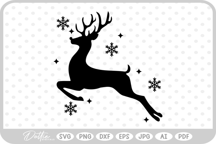 Reindeer Christmas Svg Image 9