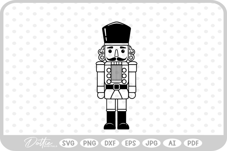 Nutcracker Christmas Festive Holiday SVG PNG DXF
