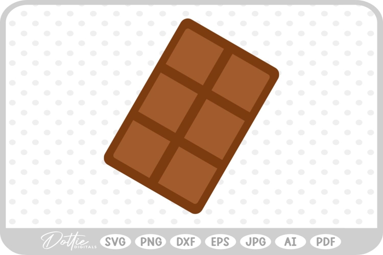 Bar of Chocolate SVG PNG DXF