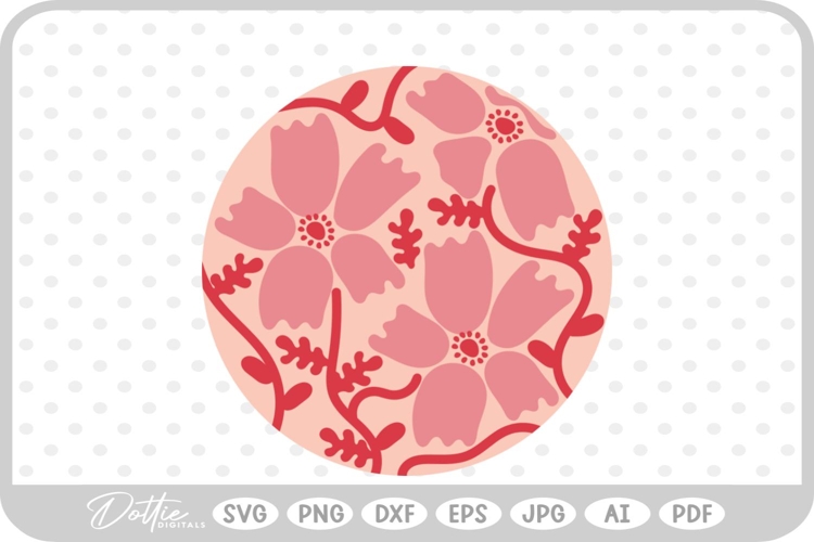 Boho Flower SVGs Image 20