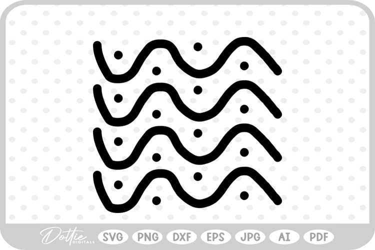 Wavy Line Vector Image 19