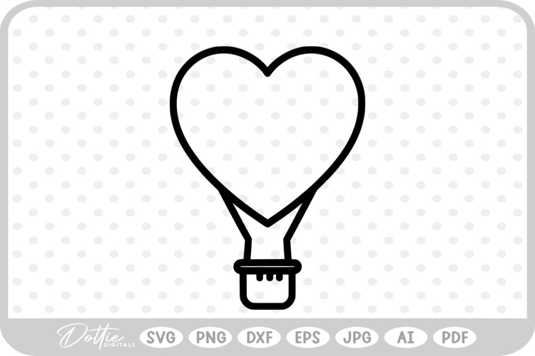 Heart Balloon Svg Image 6