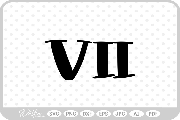 Roman Numeral SVG PNG DXF
