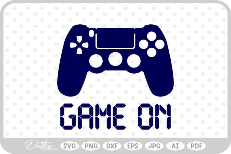 Game On Controller SVG PNG DXF
