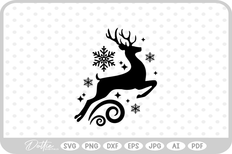 Reindeer Christmas Svg Image 8