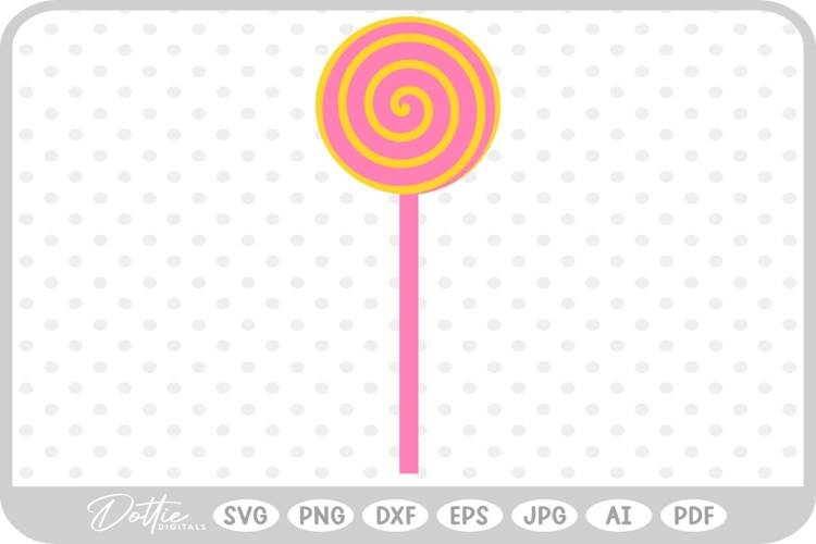 Lolly Lollipop Candy SVG PNG DXF
