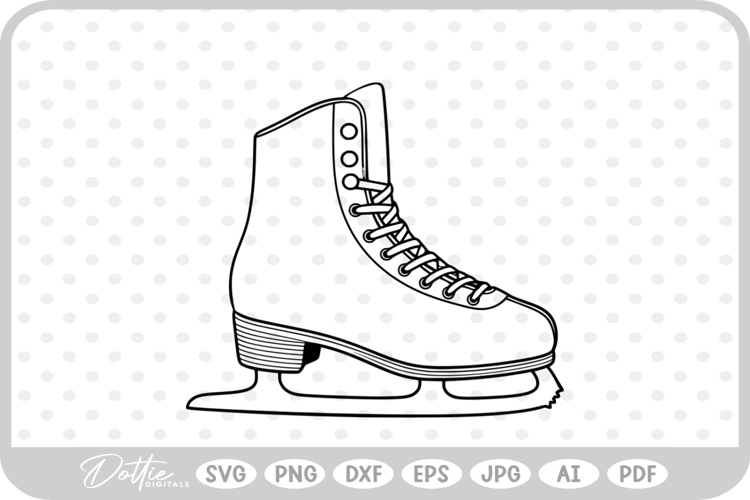 Figure Skate Svg Image 11