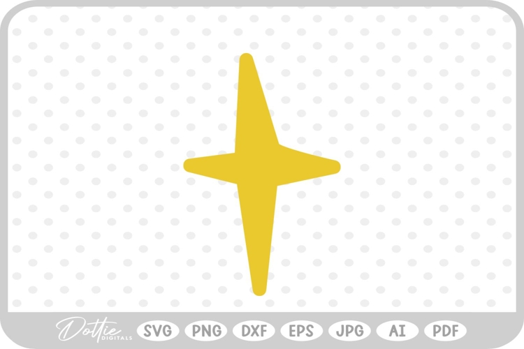 Star Sparkle Shape SVG PNG DXF