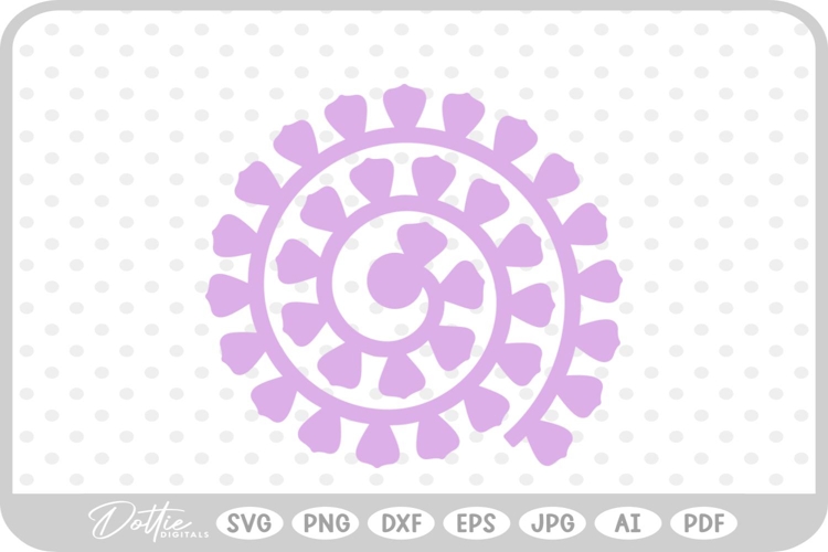 Svg Rolled Paper Flower Template Image 24